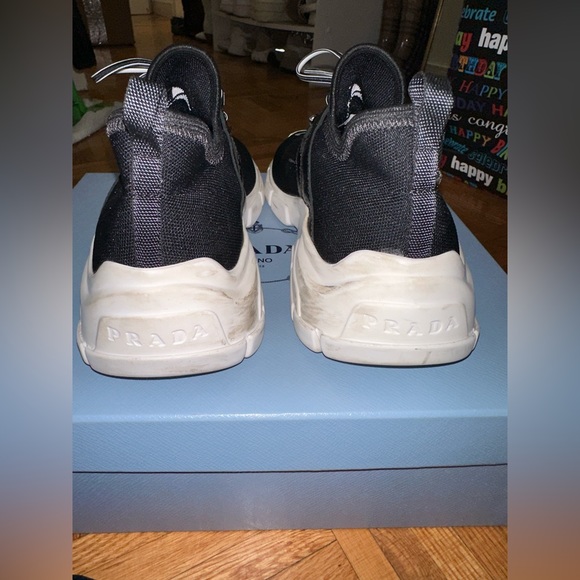 Prada Knit Fabric Logo Sneaker - Picture 4 of 14